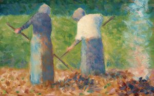 Heuarbeiter in Montfermeil von Georges Seurat