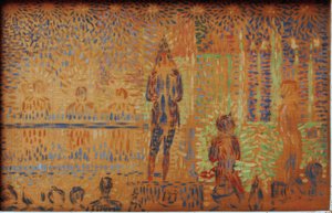 Die Zirkusparade von Georges Seurat