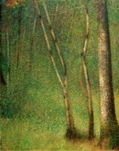 Wald in Pontaubert von Georges Seurat