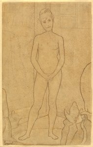 Studie nach "Die Modelle" von Georges Seurat