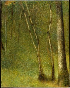 Der Wald bei Pontaubert von Georges Seurat