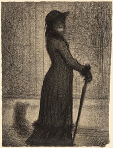 Spazierende Frau (Eine Elegante)