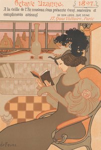 Neujahrswünsche für 1897 von Octave Uzanne, 1896 von Georges de Feure