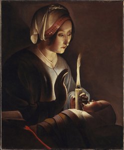 Heilige Anna mit dem Christuskind, 1645-ca. 1650 von Georges de La Tour