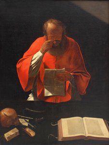 Heiliger Hieronymus beim Lesen (Kopie) von Georges de La Tour