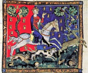 König Johann, Jagd mit Hunden, De Rege Johanne, 1300-1400 von Georgia Levan Ramishvili from Tbilisi