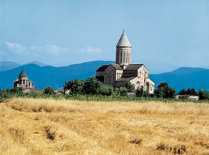 Kathedrale des Heiligen Georg, Alaverdi, Kachetien, Georgien von Georgian School