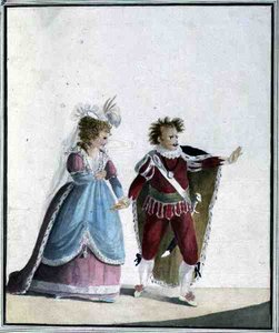John Edwin (1749-90) und Sarah Siddons (1755-1831) von Georgiana Jane Keate
