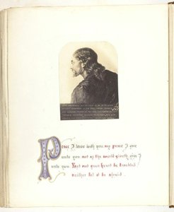 Ohne Titel [Illustration von Jesus mit biblischem Zitat], 1855-68 von Georgina Cowper