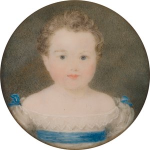 Porträt von Orlando George Charles Bridgeman, später 3. Earl Bradford, als Kind (1819-1898) von Georgina Viscountess Newport Moncreiff