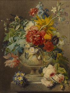 Blumenstrauß in einer Vase von Georgius Jacobus Johannes van Os