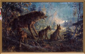 Eine Begegnung im Wald von Georgiy Konstantinovich Savitsky