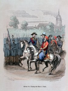 Militärparade mit Ibrahim Pacha, Champ de Mars, Paris