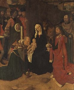Anbetung der Könige, ca. 1490 von Gerard David