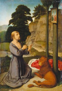 Heiliger Hieronymus in der Wildnis von Gerard David