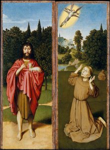 Johannes der Täufer, Franziskus empfängt die Stigmata von Gerard David