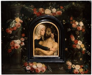 Die Beweinung Christi, spätes 15. oder frühes 16. Jahrhundert von Gerard David