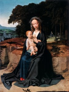 Die Rast auf der Flucht nach Ägypten, um 1512-1515, 1927 von Gerard David