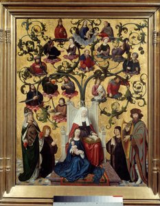 Der Stammbaum der Heiligen Anna von Gerard David
