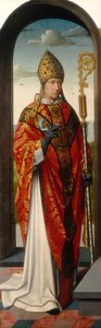 Der Heilige Anna Altar: Heiliger Nikolaus (linkes Panel) von Gerard David and Workshop