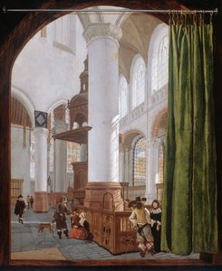 Interieur der Alten Kirche in Delft, 1654