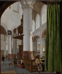Innenraum der Oude Kerk in Delft, 1654