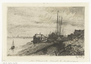 Flussansicht von Gerard Jan Bos (signed by artist)