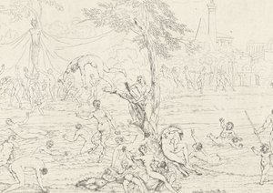 Badende Nymphen und Bacchantinnen von Gerard Melder