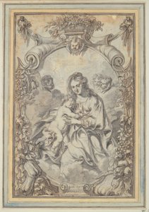 Madonna im Zierrahmen