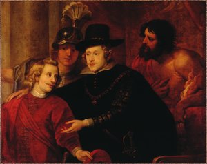 Philipp IV. von Spanien verabschiedet seinen Bruder Kardinal-Infant Ferdinand von Österreich von Gerard . Seghers