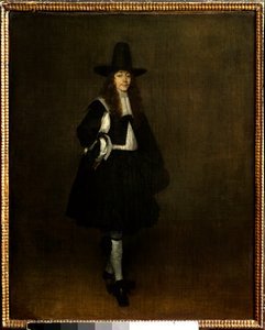 Porträt eines Mannes in Schwarz von Gerard ter Borch