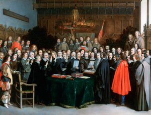 Der Schwur der Ratifizierung des Vertrags von Münster