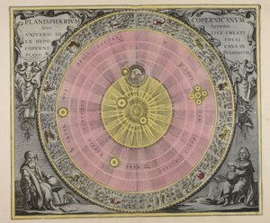 Planisphaerium Copernicanum, sive, Systema vniuersi totius creati ex hypothesi Copernicana in plano exhibitum