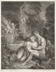 Vertumnus und Pomona von Gerard Valck