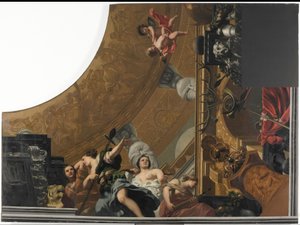Decke mit Darstellung von Diana und ihren Gefährtinnen