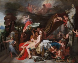 Hermes befiehlt Kalypso, Odysseus freizulassen, um 1670