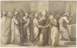 Die Trauung der Jungfrau Maria von Gerard ter Borch