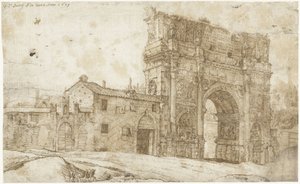 Nordseite des Konstantinsbogens, Rom