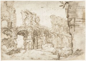Ruinen des Kolosseums, Rom, von innen gesehen