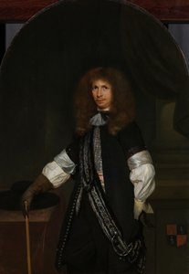 Jacob de Graeff (1642-90) in der Uniform eines Offiziers von Gerard ter Borch (II) (signed by artist)