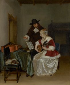 Die Musikstunde von Gerard ter Borch
