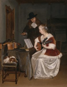 Die Musikstunde von Gerard ter Borch