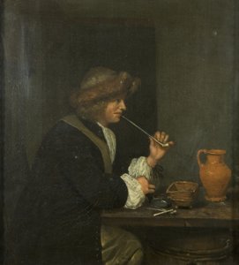 Mann raucht von Gerard ter Borch