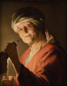 Eine alte Frau von Gerard van Honthorst