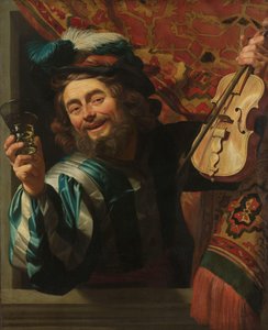 Der fröhliche Geiger von Gerard van Honthorst