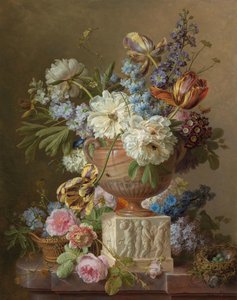 Blumenstillleben mit einer Alabastervase von Gerard van Spaendonck (signed by artist)