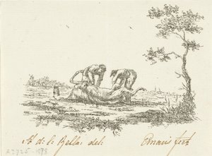 Zwei Pferdehäuter von Gerardus Emaus de Micault (signed by artist)