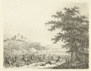 Reiterkampf bei Festung Königstein