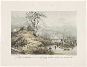 Durchbruch des Waaldijks von Gerardus Johannes Bos