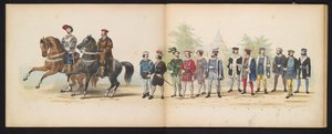 Maskerade der Leidener Studenten, 1855 (Platte 4) von Gerardus Johannes Bos